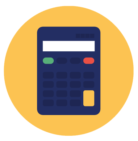 お見積りを表す電卓のアイコン