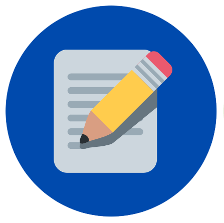 ヒアリングを表す鉛筆のイラスト